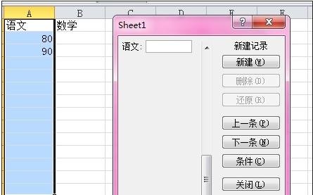 excel2010使用數(shù)據(jù)清單錄入數(shù)據(jù)的圖文操作截圖